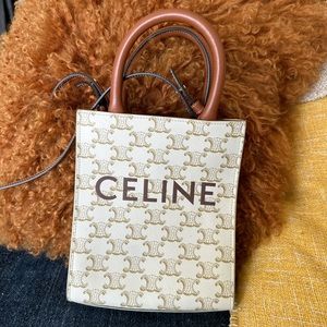 CELINE VERTICAL CANVAS BAG